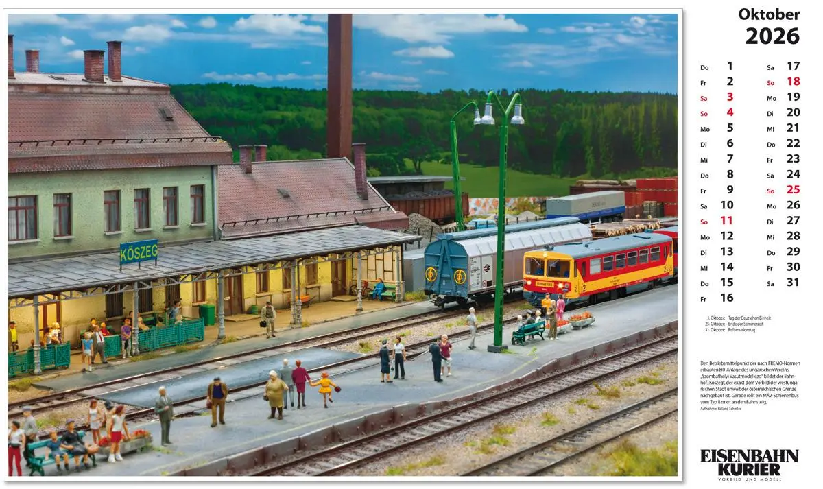 Bild: 9783844659634 | Modellbahnen 2026 | Kalender | 13 S. | Deutsch | 2026 | EK-Verlag
