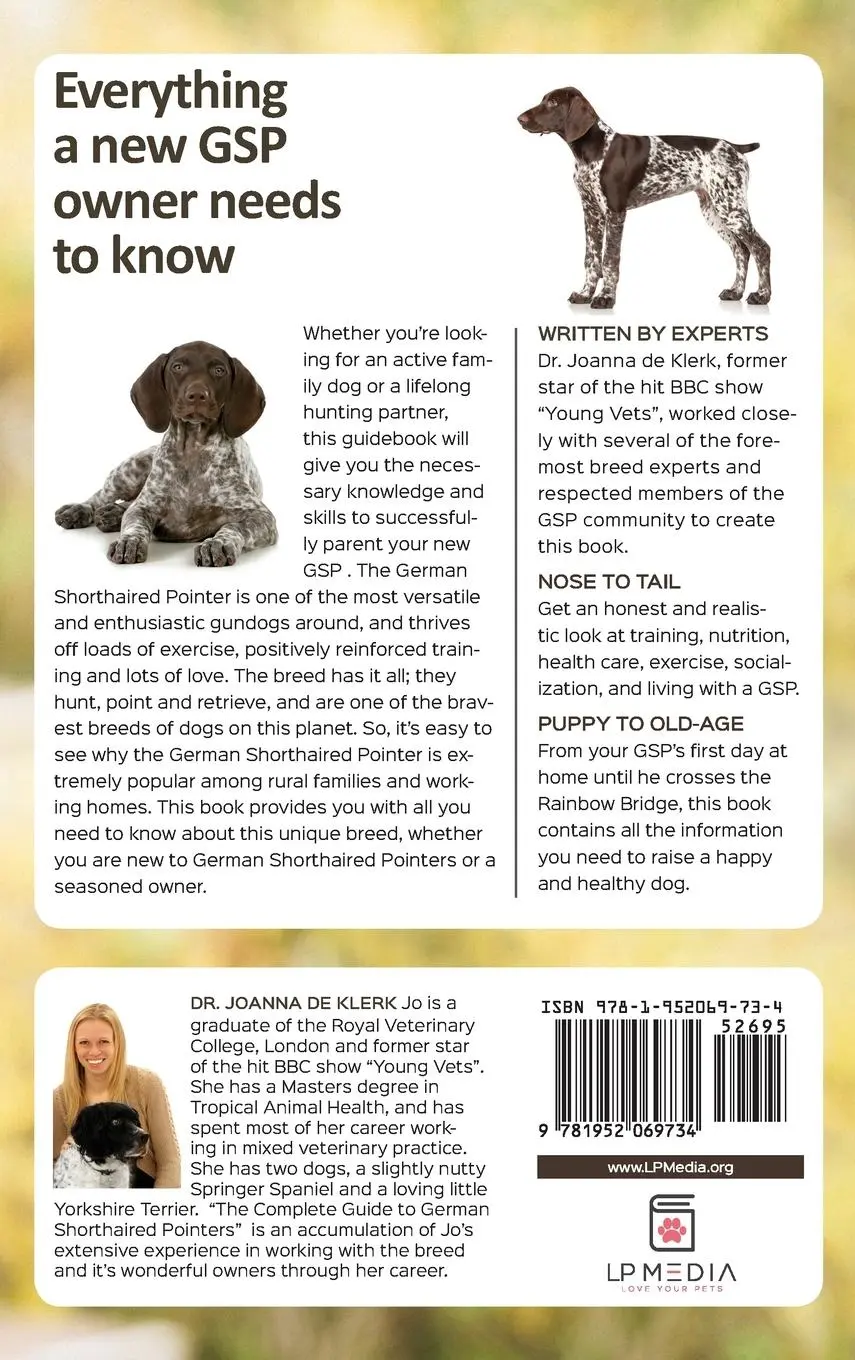 Rückseite: 9781952069734 | The Complete Guide to German Shorthaired Pointers | Joanna de Klerk