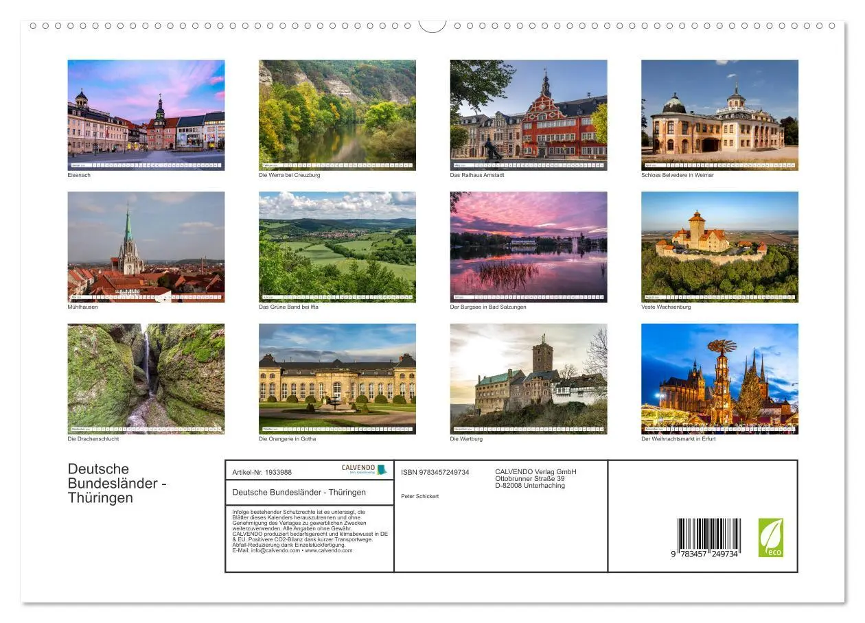 Bild: 9783457249734 | Deutsche Bundesländer - Thüringen (hochwertiger Premium...