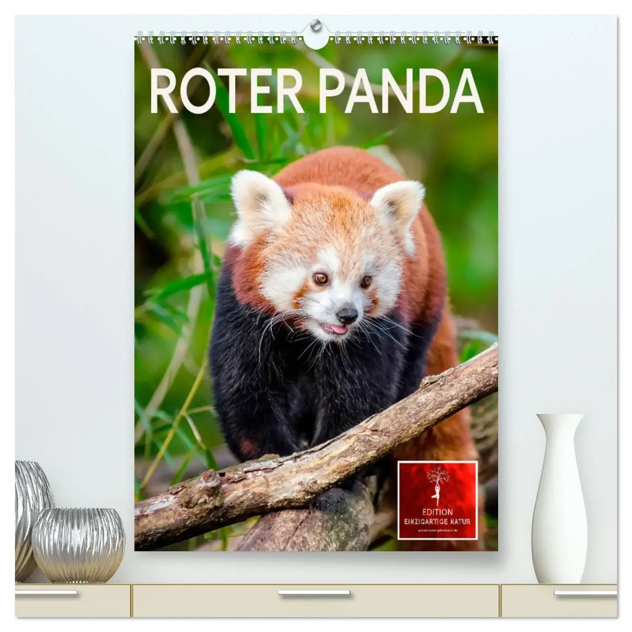 Cover: 9783516409734 | Roter Panda (hochwertiger Premium Wandkalender 2026 DIN A2 hoch),...