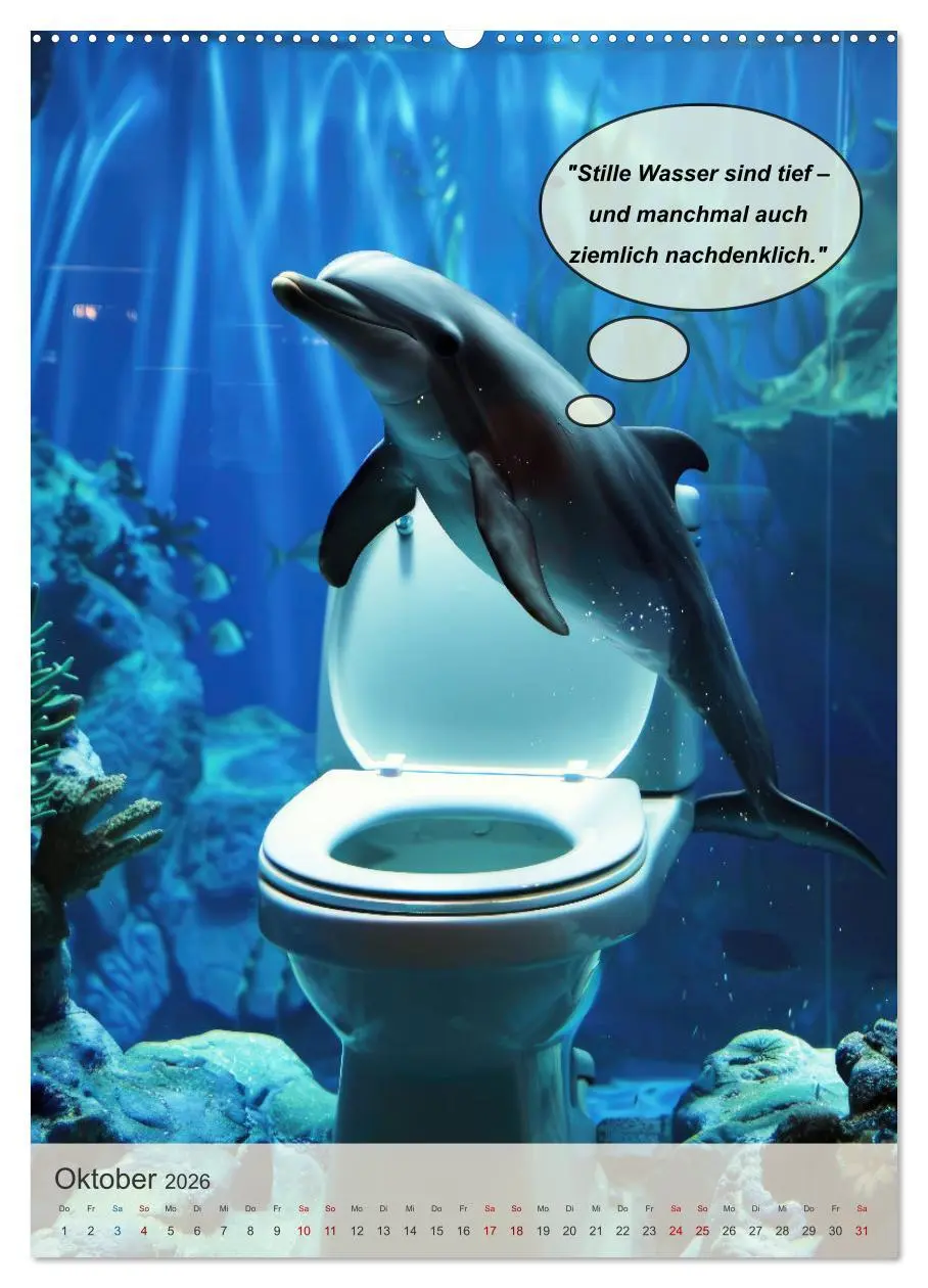 Bild: 9783516259834 | Tierisch lustiger Toilettenhumor (hochwertiger Premium Wandkalender...