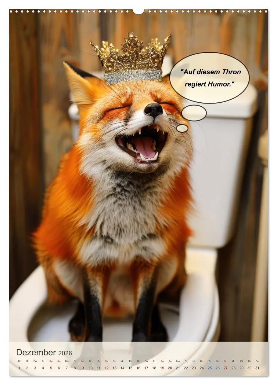 Bild: 9783516259834 | Tierisch lustiger Toilettenhumor (hochwertiger Premium Wandkalender...