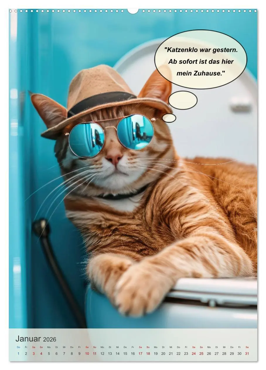 Bild: 9783516259834 | Tierisch lustiger Toilettenhumor (hochwertiger Premium Wandkalender...