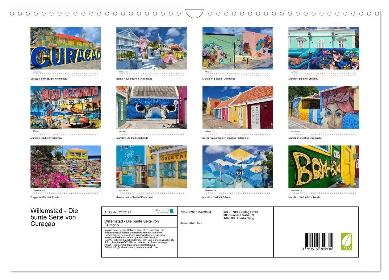 Bild: 9783516709834 | Willemstad - Die bunte Seite von Curaçao (Wandkalender 2026 DIN A3...