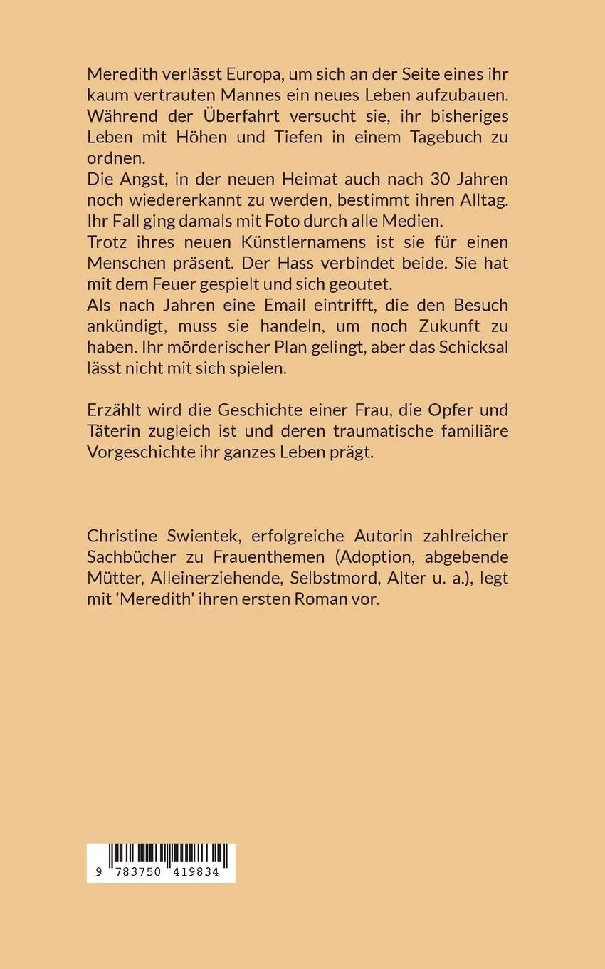 Rückseite: 9783750419834 | Meredith | Fordre niemand mein Schicksal zu hören | Christine Swientek