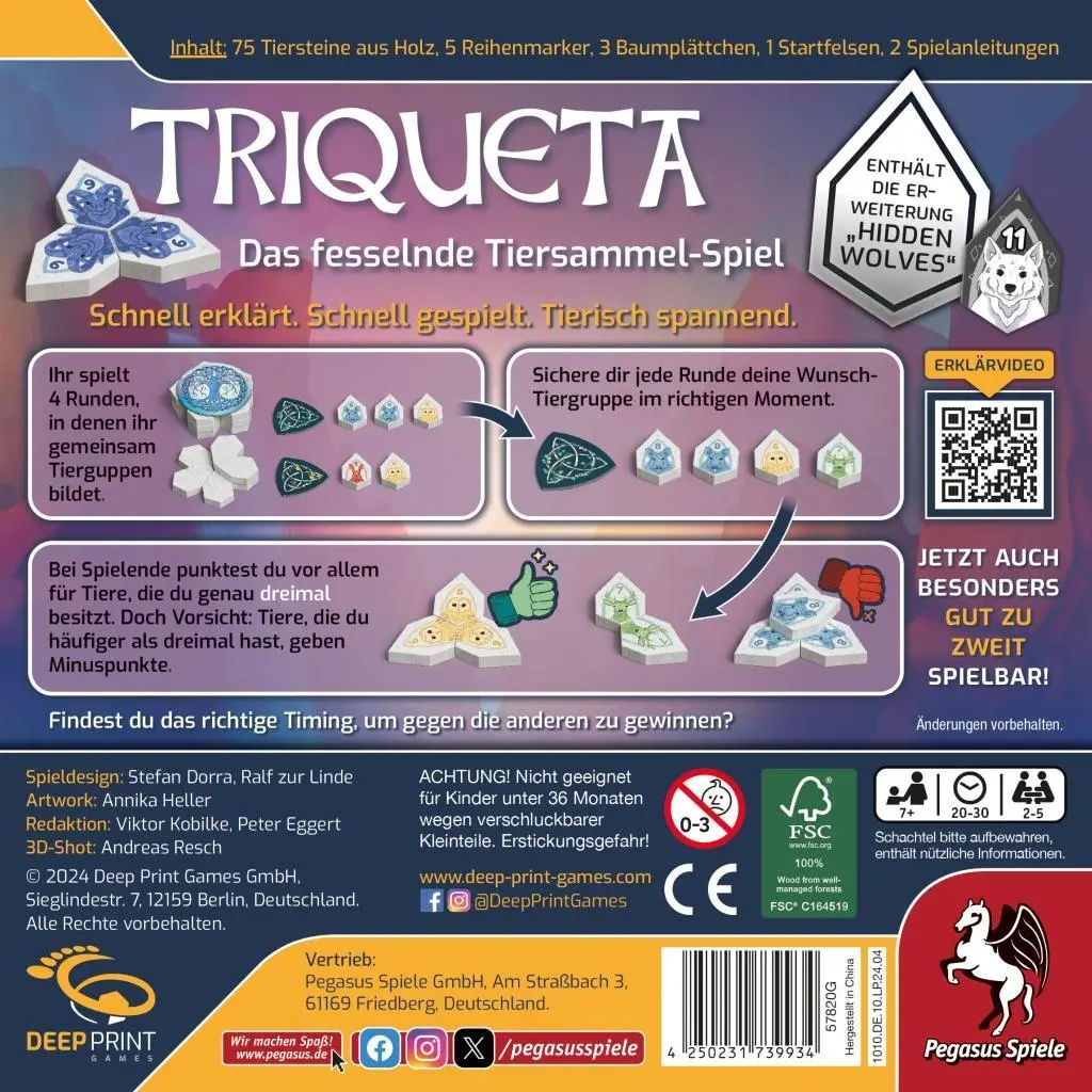 Bild: 4250231739934 | Triqueta Big Box (Deep Print Games) | Ralf zur Linde | Spiel | 57820G