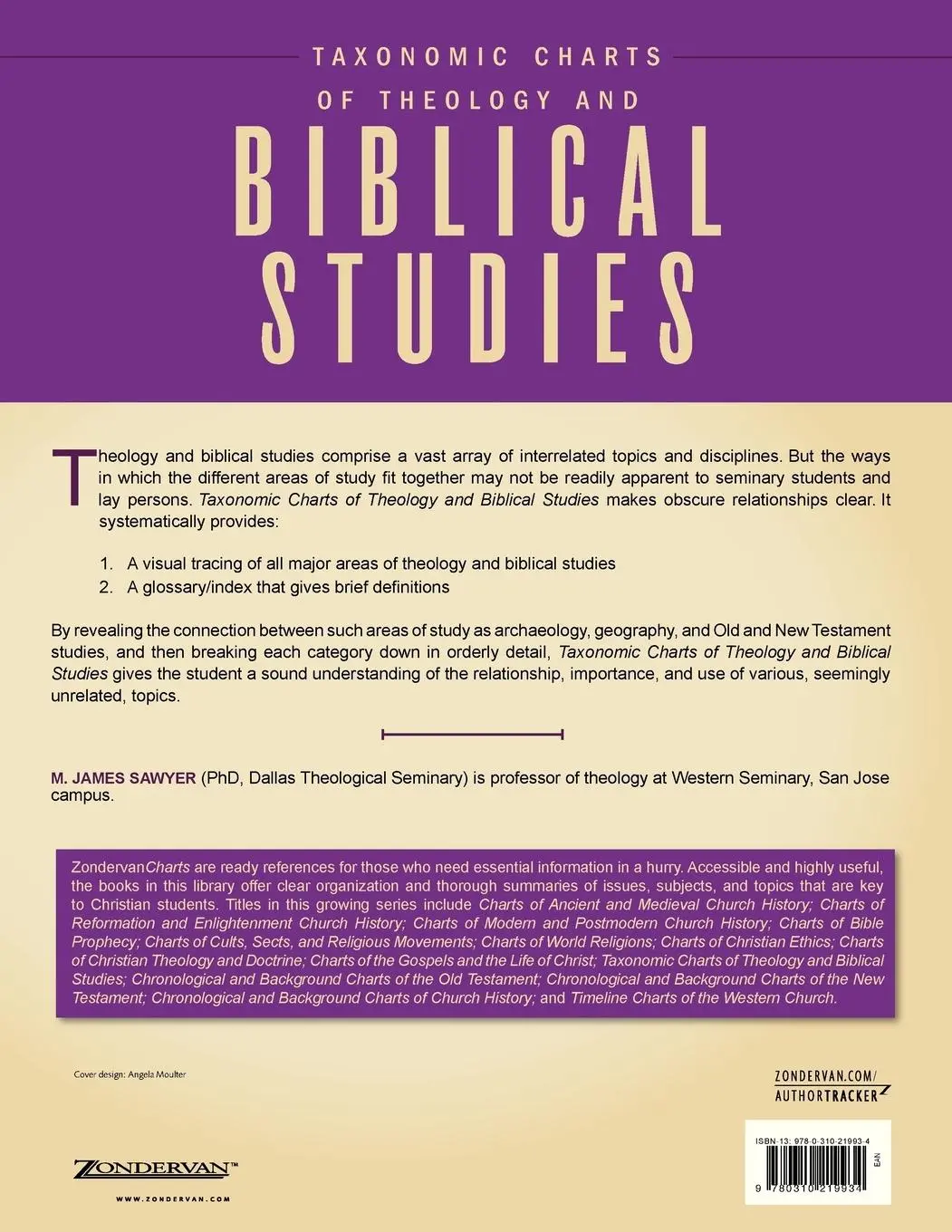 Rückseite: 9780310219934 | Taxonomic Charts of Theology and Biblical Studies | Sawyer (u. a.)