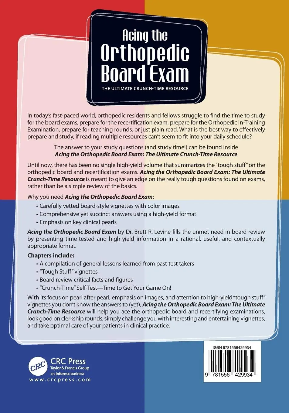 Rückseite: 9781556429934 | Acing the Orthopedic Board Exam | The Ultimate Crunch Time Resource