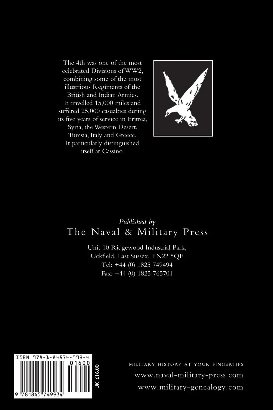 Rückseite: 9781845749934 | FOURTH INDIAN DIVISION | Lieut Colonel Gr Stevens Obe | Taschenbuch