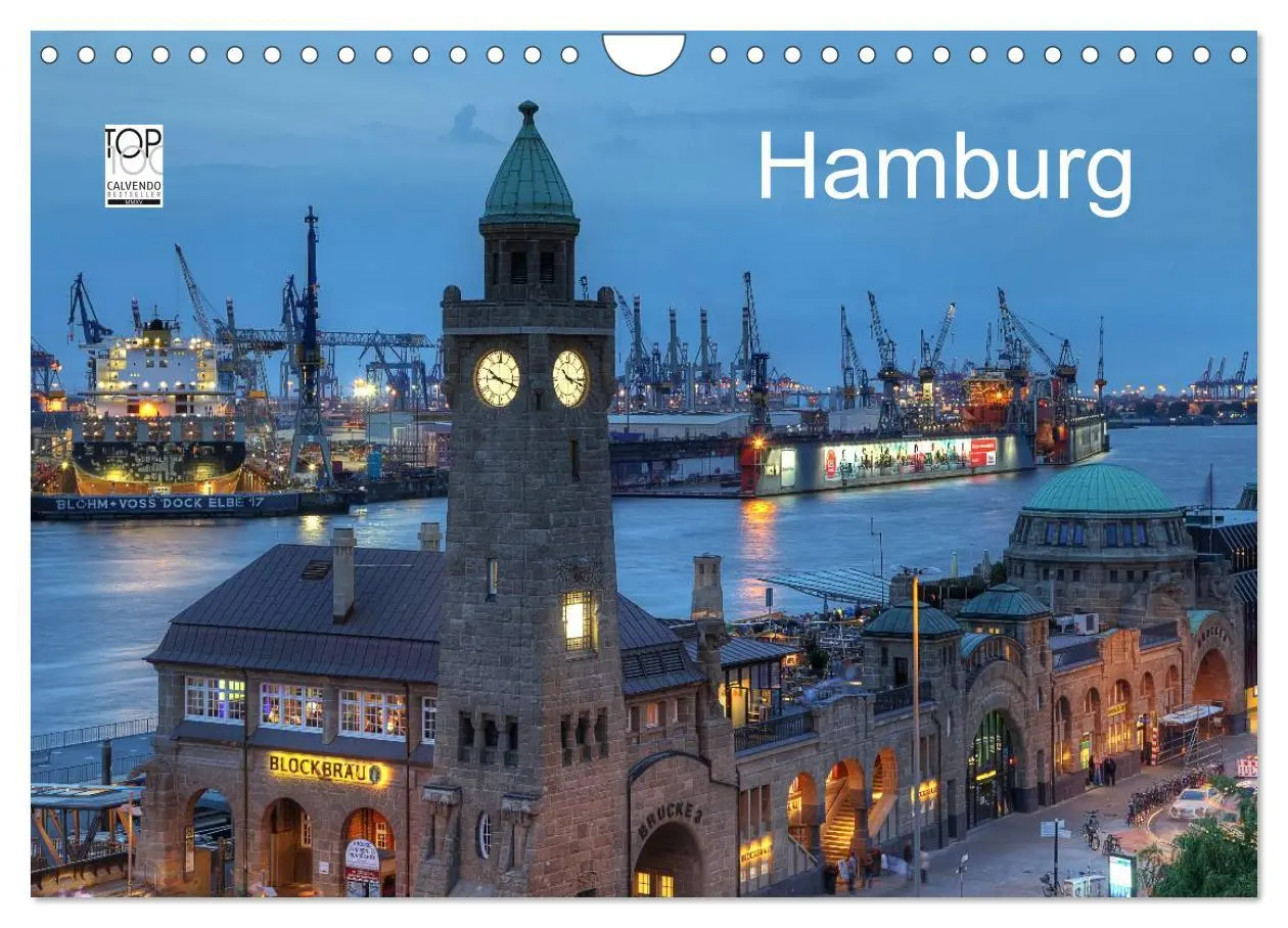 Cover: 9783435759934 | Hamburg (Wandkalender 2025 DIN A4 quer), CALVENDO Monatskalender