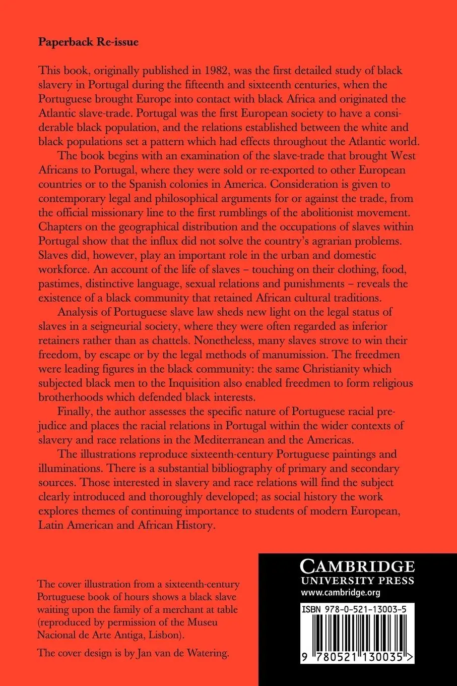 Rückseite: 9780521130035 | A Social History of Black Slaves and Freedmen in Portugal, 1441 1555