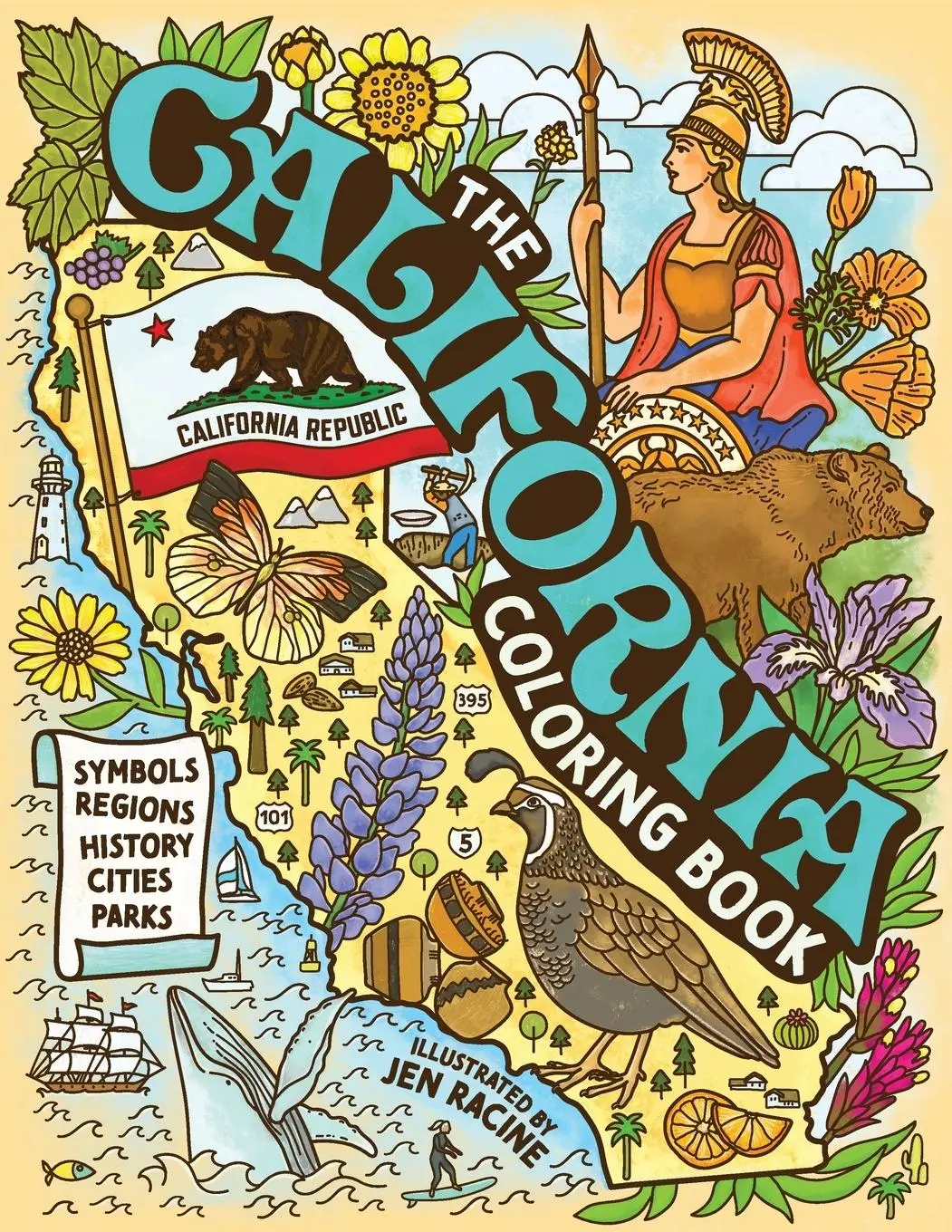 Cover: 9781967630035 | The California Coloring Book | Jen Racine | Taschenbuch | Englisch