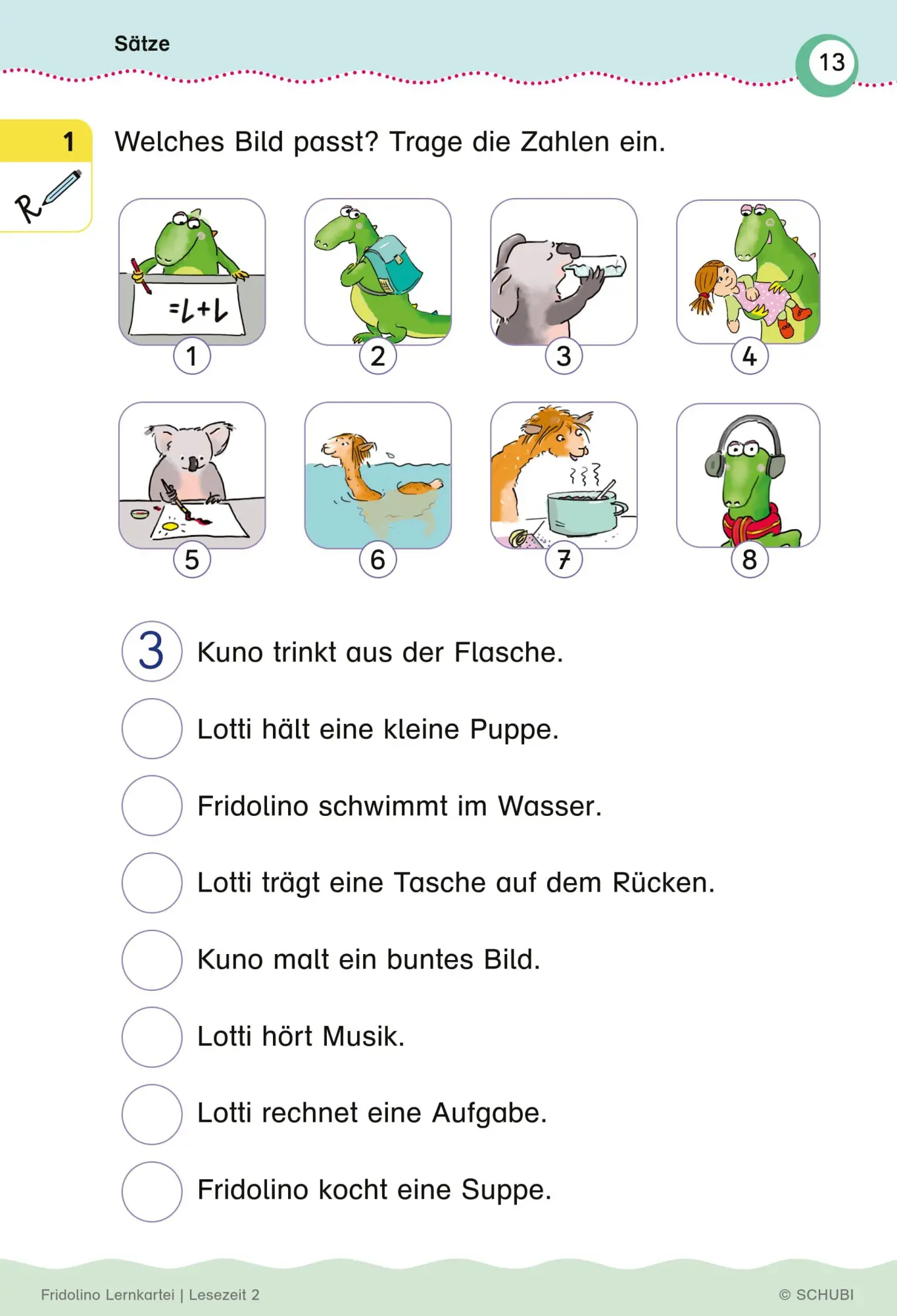 Bild: 9783072200035 | Fridolino-Lernkartei. Lesezeit 2. Schuljahr | Lehr-, Lern-, Bildkarten
