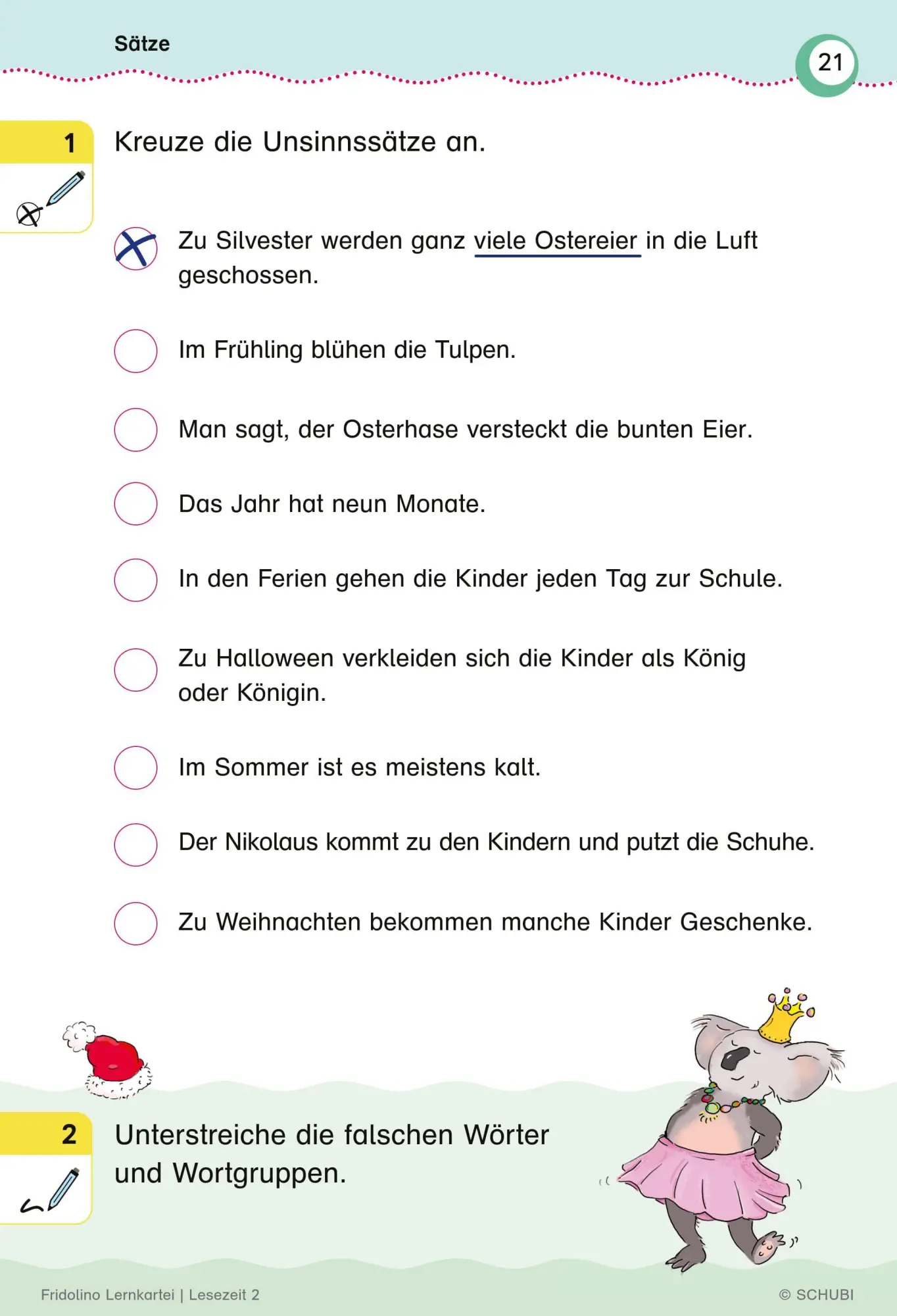 Bild: 9783072200035 | Fridolino-Lernkartei. Lesezeit 2. Schuljahr | Lehr-, Lern-, Bildkarten