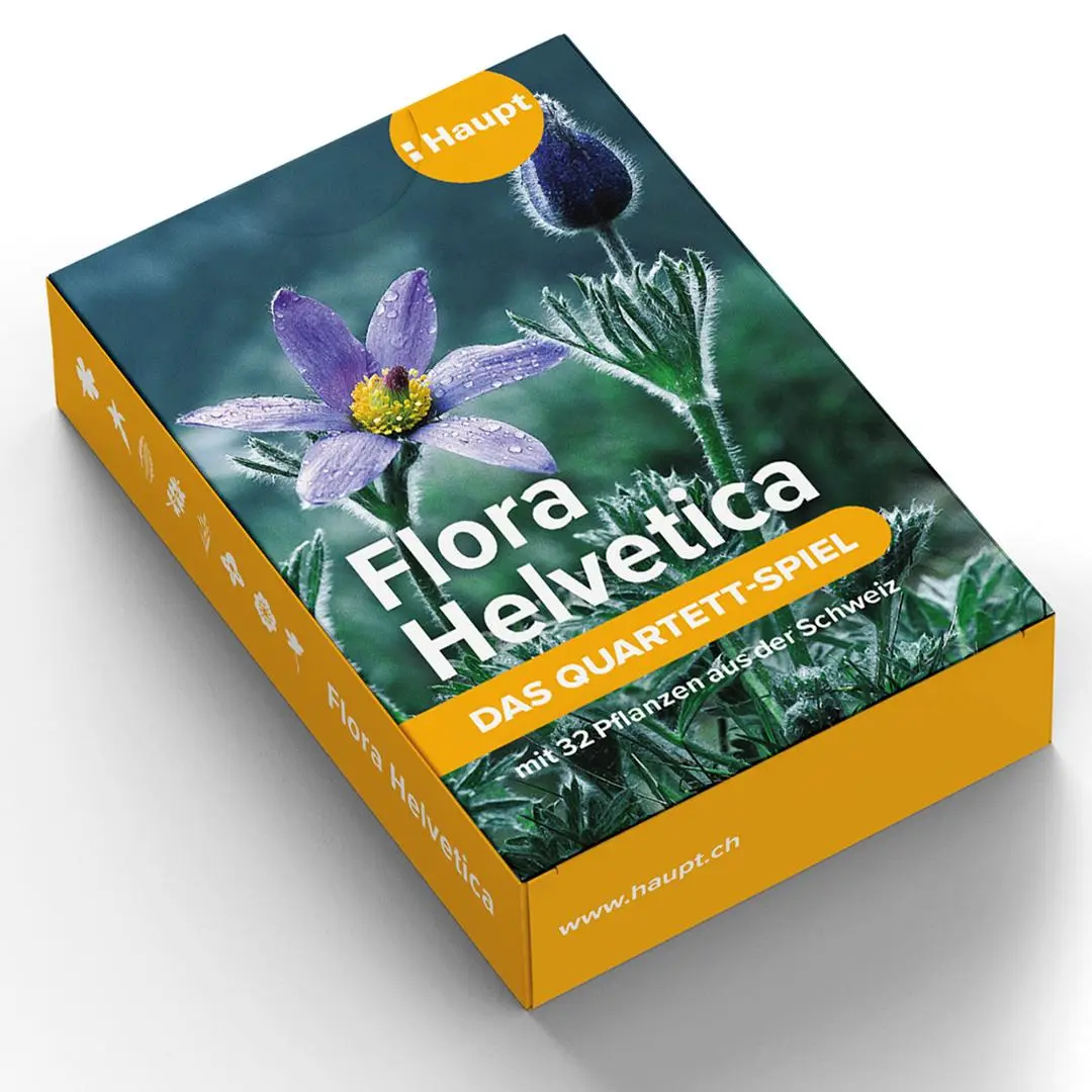 Rückseite: 9783258800035 | Flora Helvetica - das Quartett-Spiel | mit 32 Pflanzen aus der Schweiz