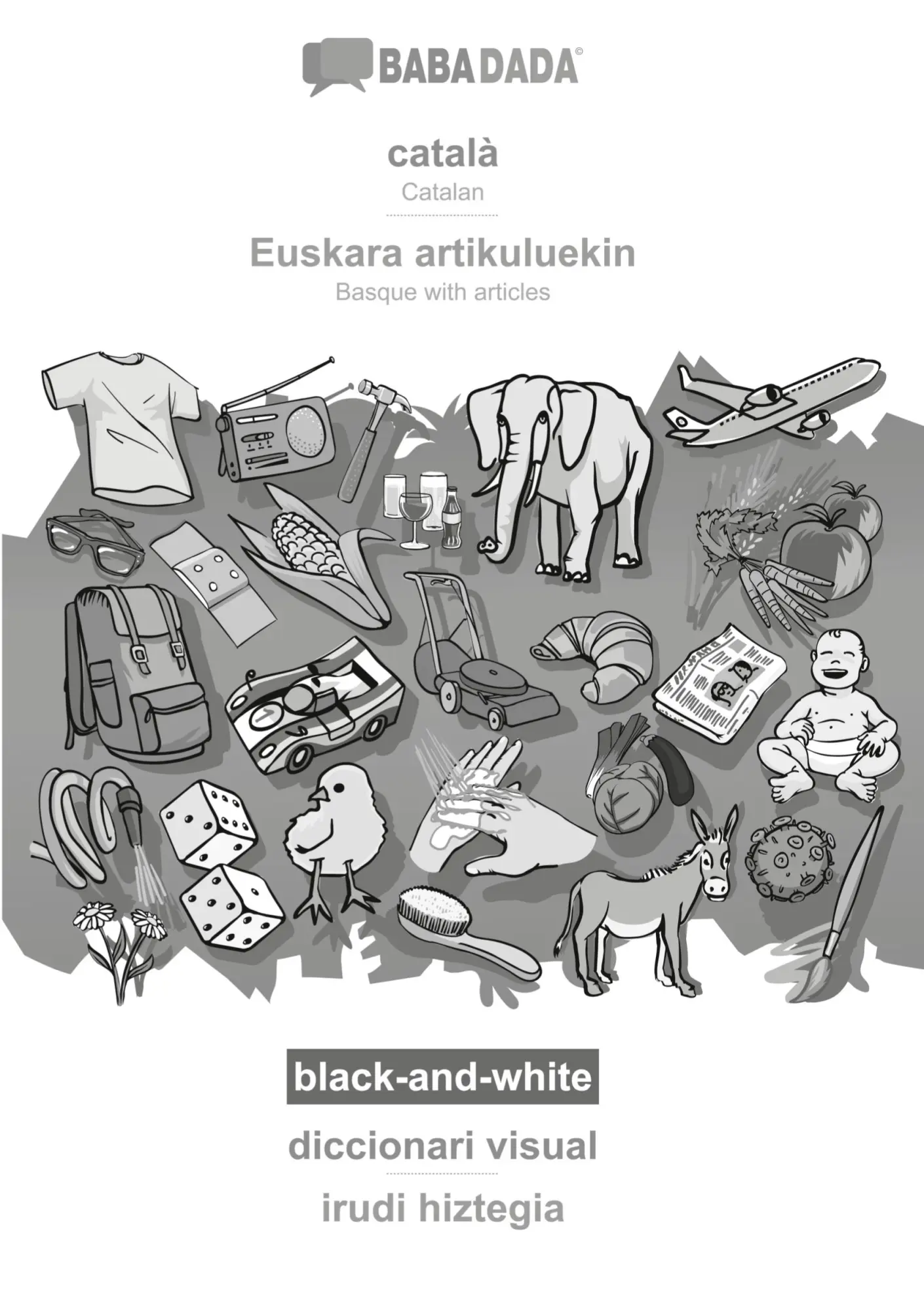 Cover: 9783366020035 | BABADADA black-and-white, català - Euskara artikuluekin, diccionari...