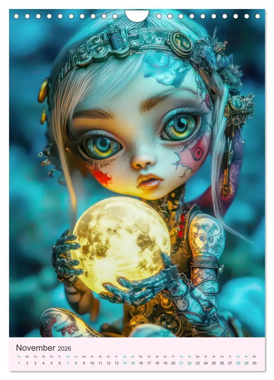 Bild: 9783457270035 | Steampunk Puppen - Zauberhafte Puppenfiguren (Wandkalender 2026 DIN...