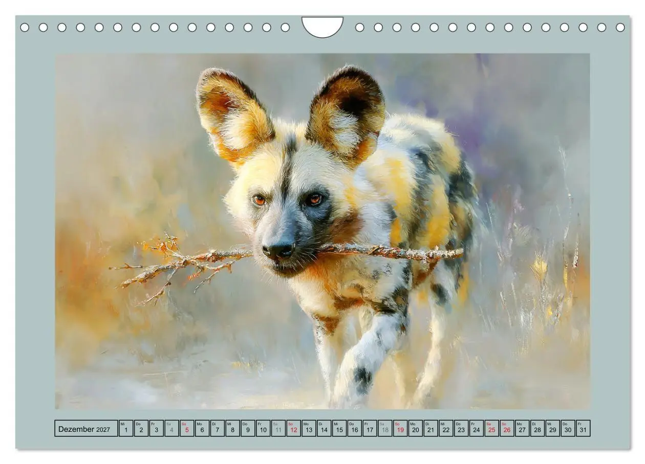Bild: 9783516810035 | Wildhunde. Afrikas erfolgreiche Jäger (Wandkalender 2027 DIN A4...