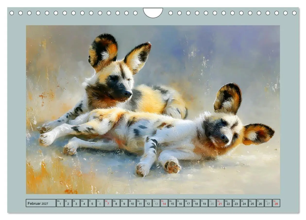 Bild: 9783516810035 | Wildhunde. Afrikas erfolgreiche Jäger (Wandkalender 2027 DIN A4...