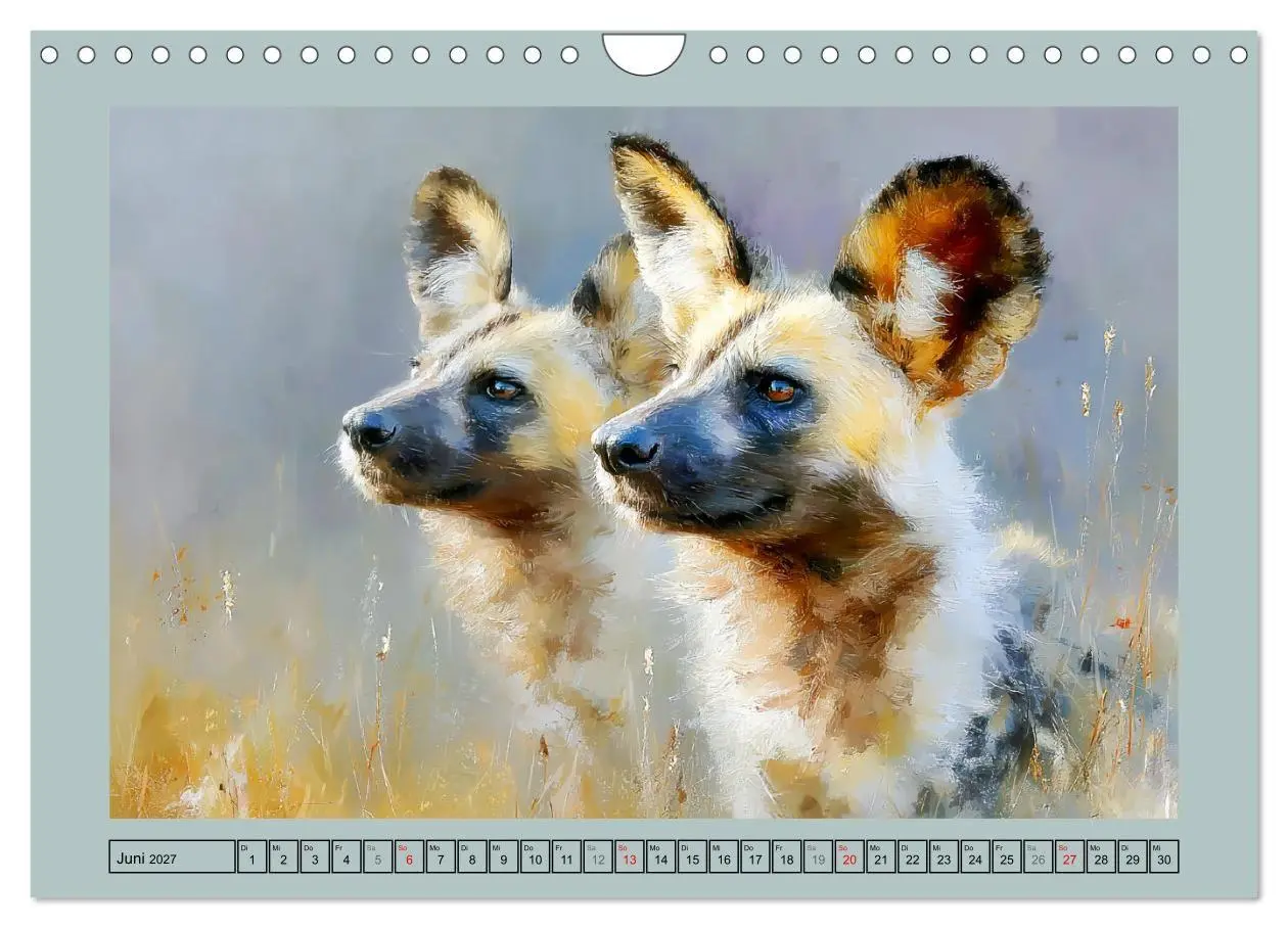 Bild: 9783516810035 | Wildhunde. Afrikas erfolgreiche Jäger (Wandkalender 2027 DIN A4...
