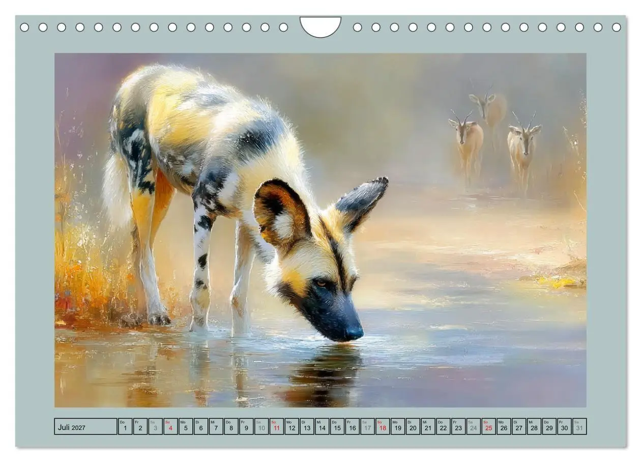 Bild: 9783516810035 | Wildhunde. Afrikas erfolgreiche Jäger (Wandkalender 2027 DIN A4...