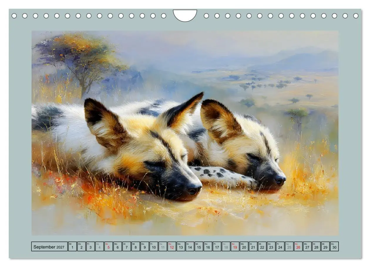 Bild: 9783516810035 | Wildhunde. Afrikas erfolgreiche Jäger (Wandkalender 2027 DIN A4...