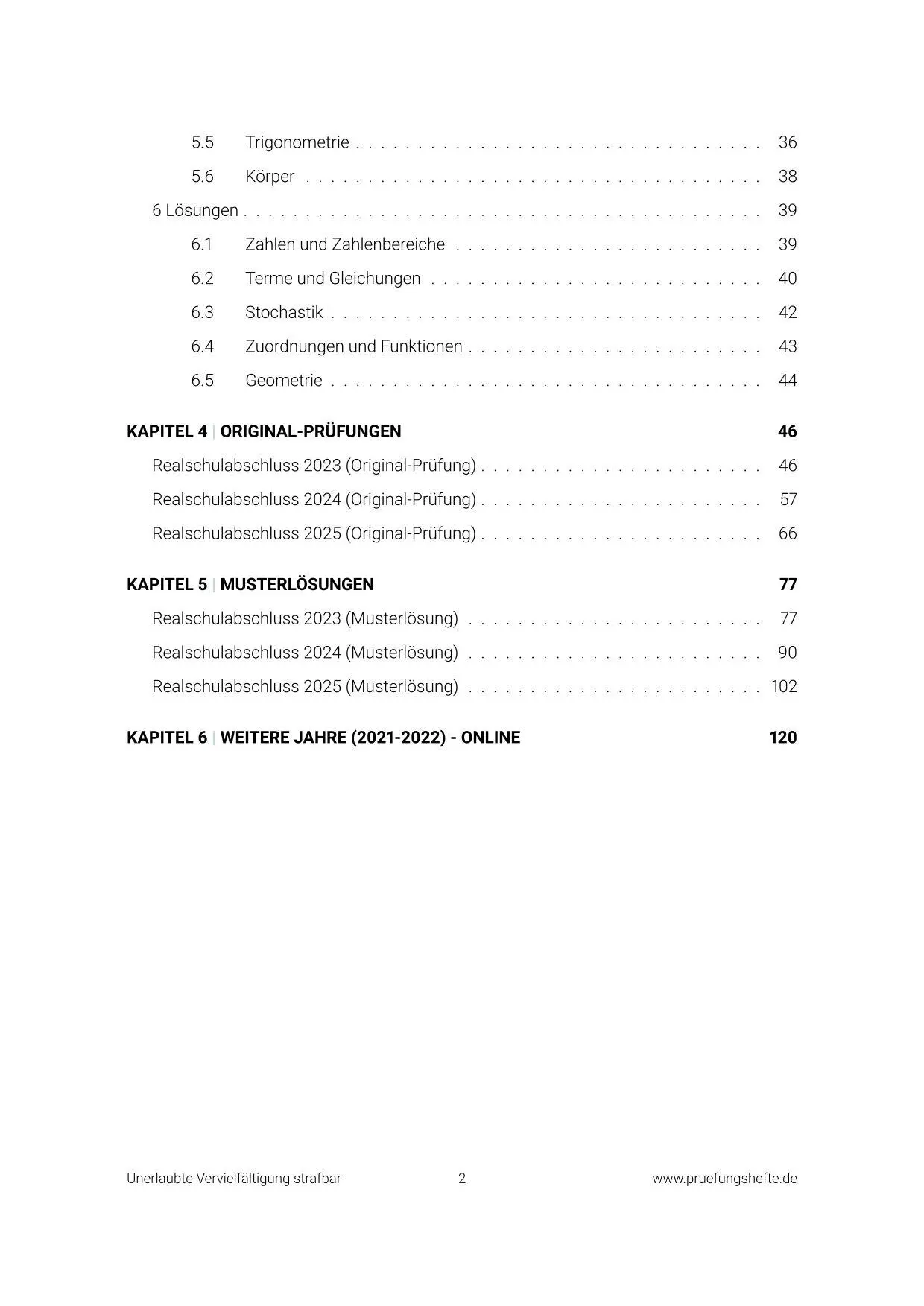Bild: 9783692040035 | Prüfungsheft - 2026 Mathematik Realschule - Baden-Württemberg -...