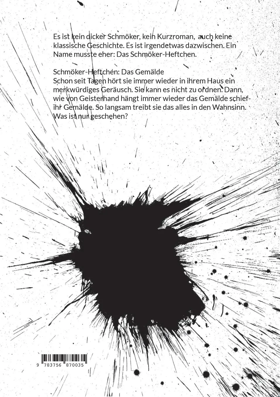 Rückseite: 9783756870035 | Schmöcker-Heftchen | Das Gemälde | Julia Schnur | Taschenbuch | 26 S.