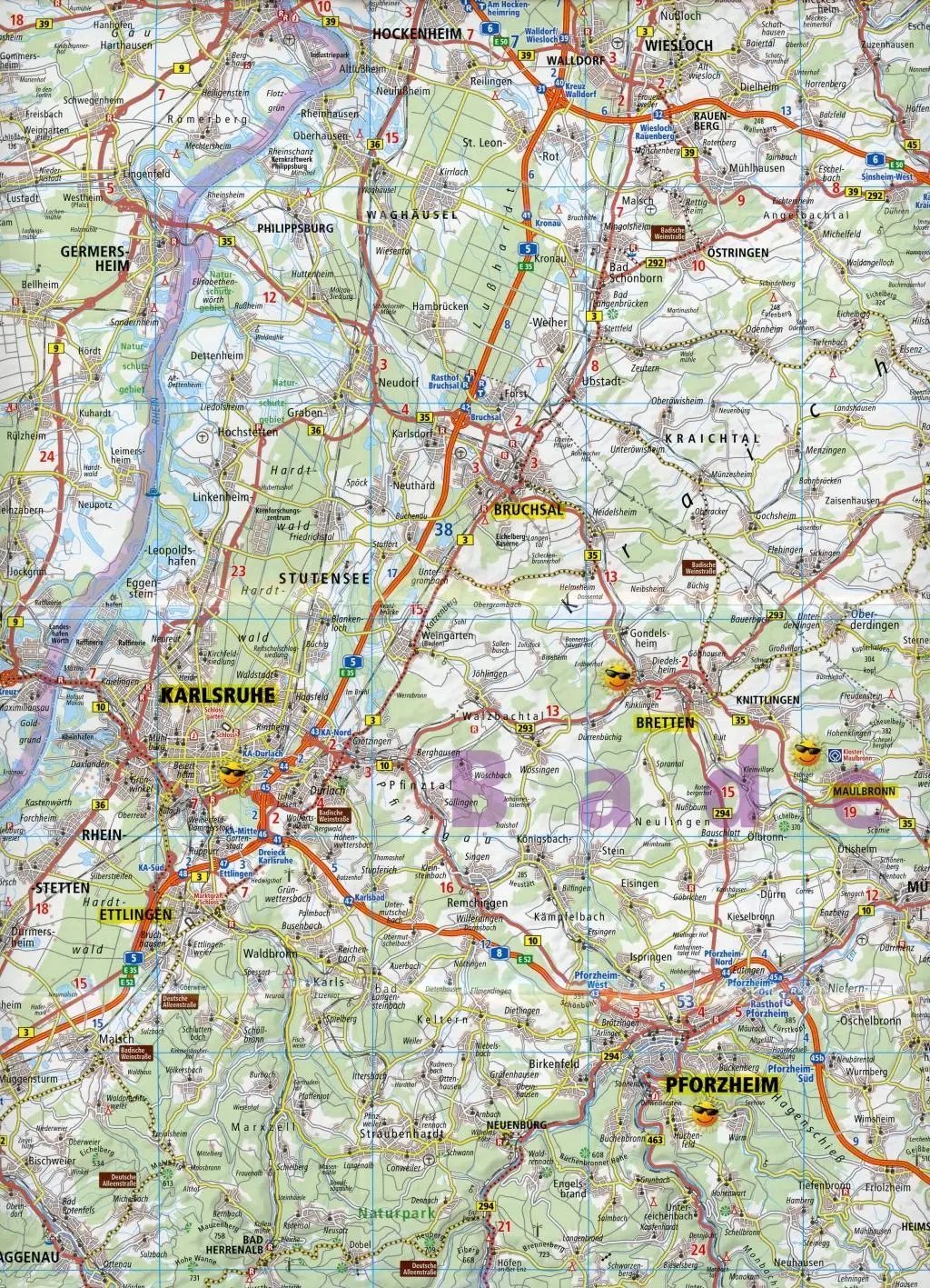 Bild: 9783961320035 | Baden-Württemberg-Nord. Straßen- und Freizeitkarte 1 : 200 000 | 2017