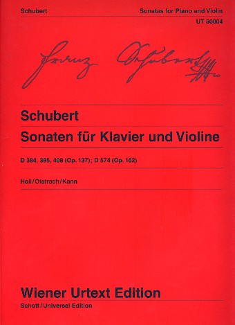 Cover: 9790500570035 | Sonatas For Violin &amp; Piano | Franz Schubert | Wiener Urtext Edition