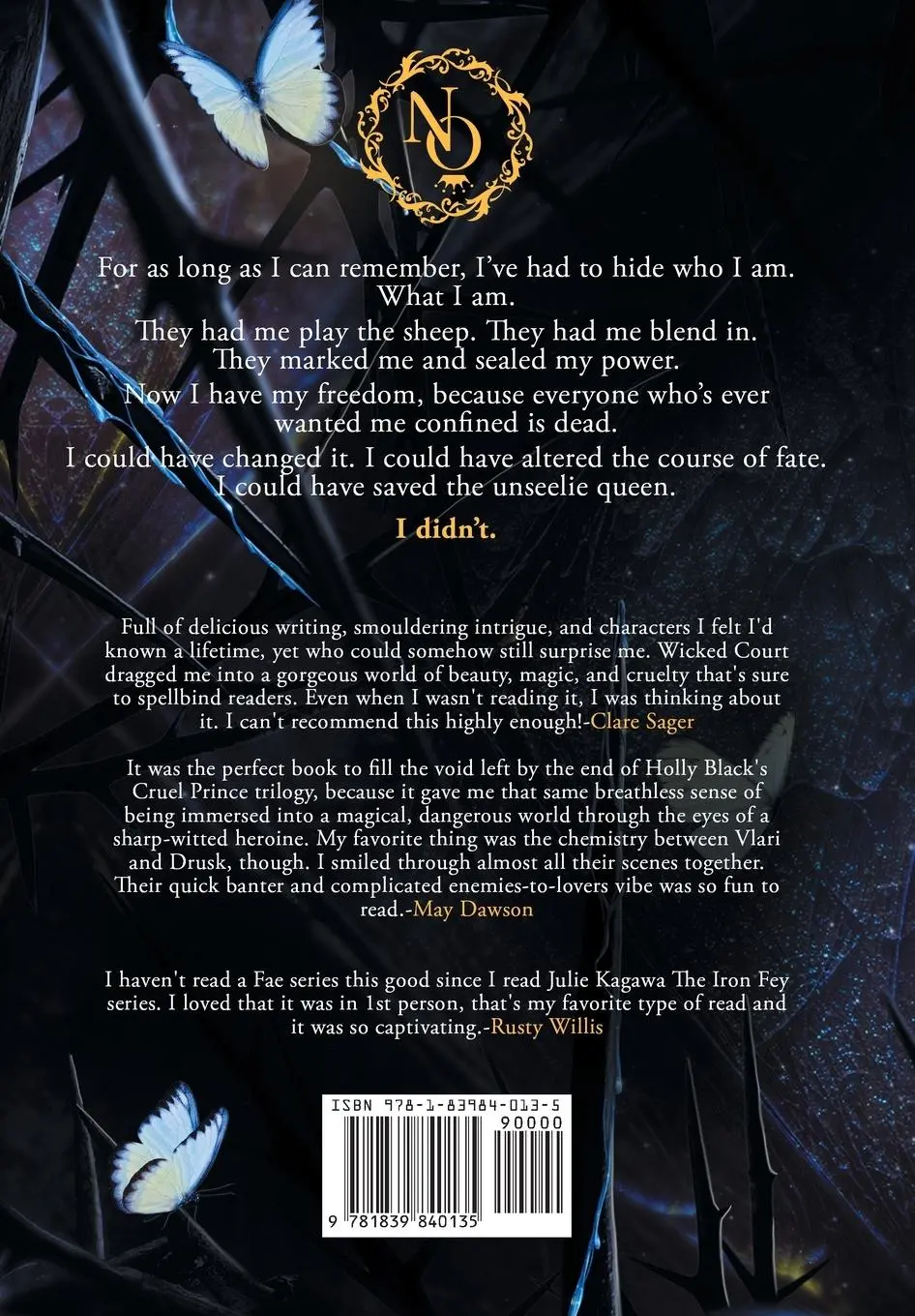 Rückseite: 9781839840135 | Ruled by Blood | An Unseelie Fae Fantasy Standalone | May Sage (u. a.)
