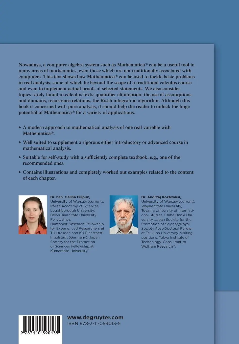 Rückseite: 9783110590135 | Single Variable Calculus | Andrzej Koz¿owski (u. a.) | Taschenbuch