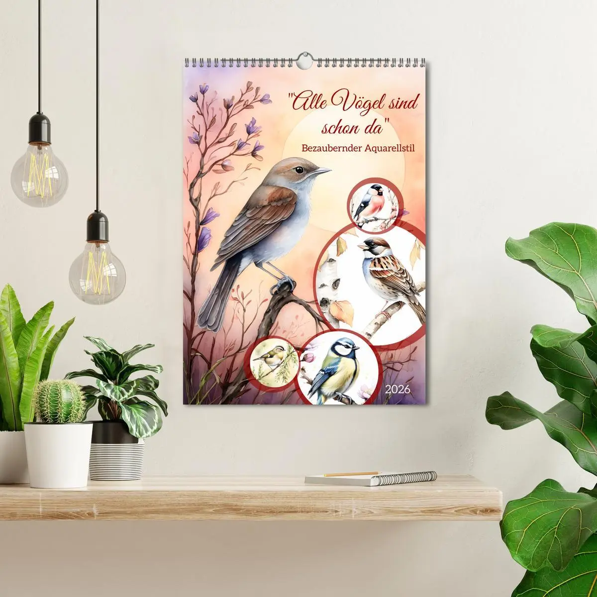 Bild: 9783457260135 | Alle Vögel sind schon da (Wandkalender 2026 DIN A3 hoch), CALVENDO...