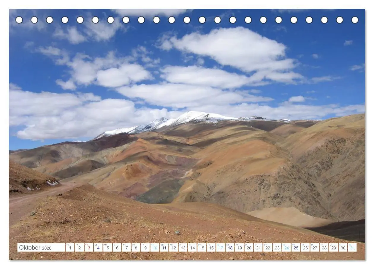 Bild: 9783516110135 | Tibet (Tischkalender 2026 DIN A5 quer), CALVENDO Monatskalender | 2026
