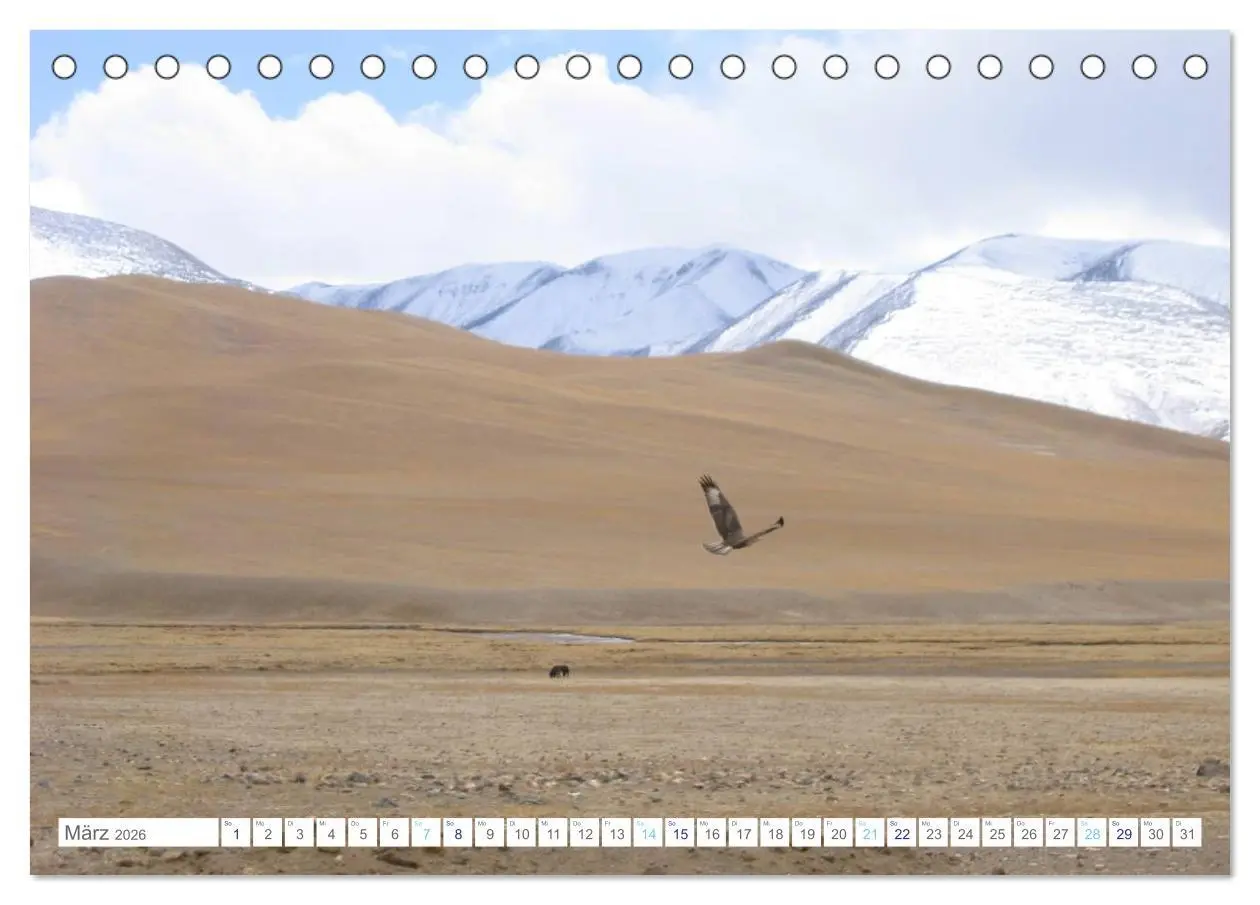 Bild: 9783516110135 | Tibet (Tischkalender 2026 DIN A5 quer), CALVENDO Monatskalender | 2026