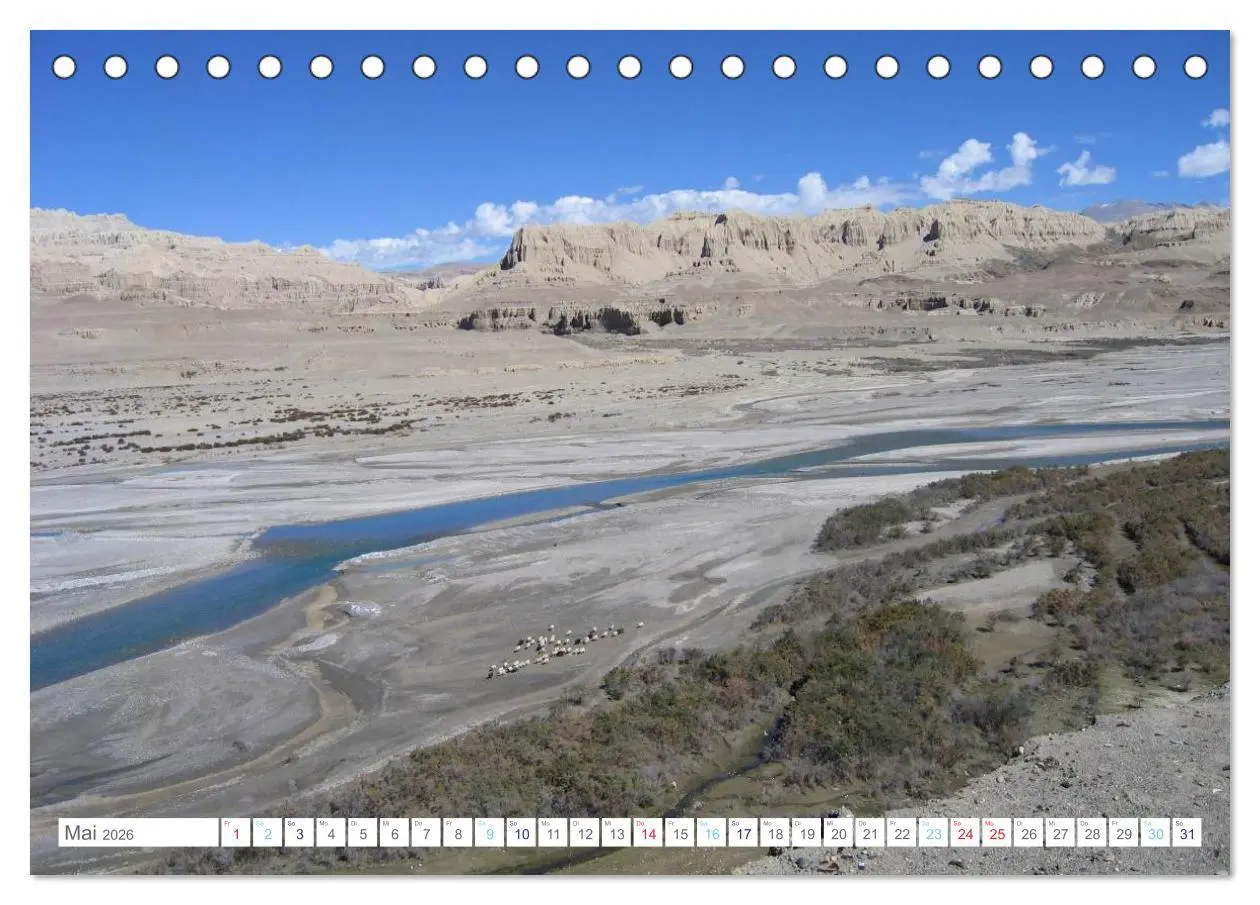 Bild: 9783516110135 | Tibet (Tischkalender 2026 DIN A5 quer), CALVENDO Monatskalender | 2026