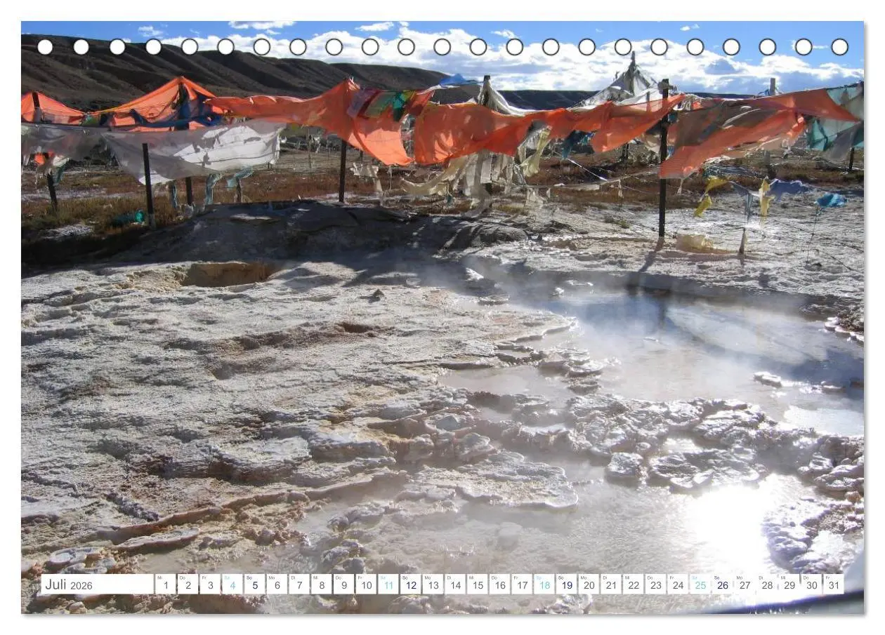 Bild: 9783516110135 | Tibet (Tischkalender 2026 DIN A5 quer), CALVENDO Monatskalender | 2026