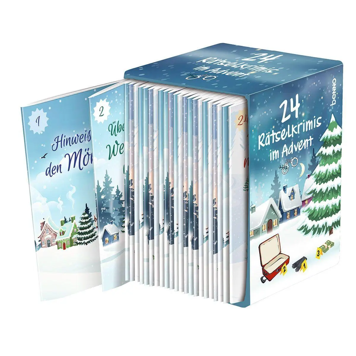 Bild: 9783746270135 | 24 Rätselkrimis im Advent | Steffen Mohr (u. a.) | Taschenbuch | 2026