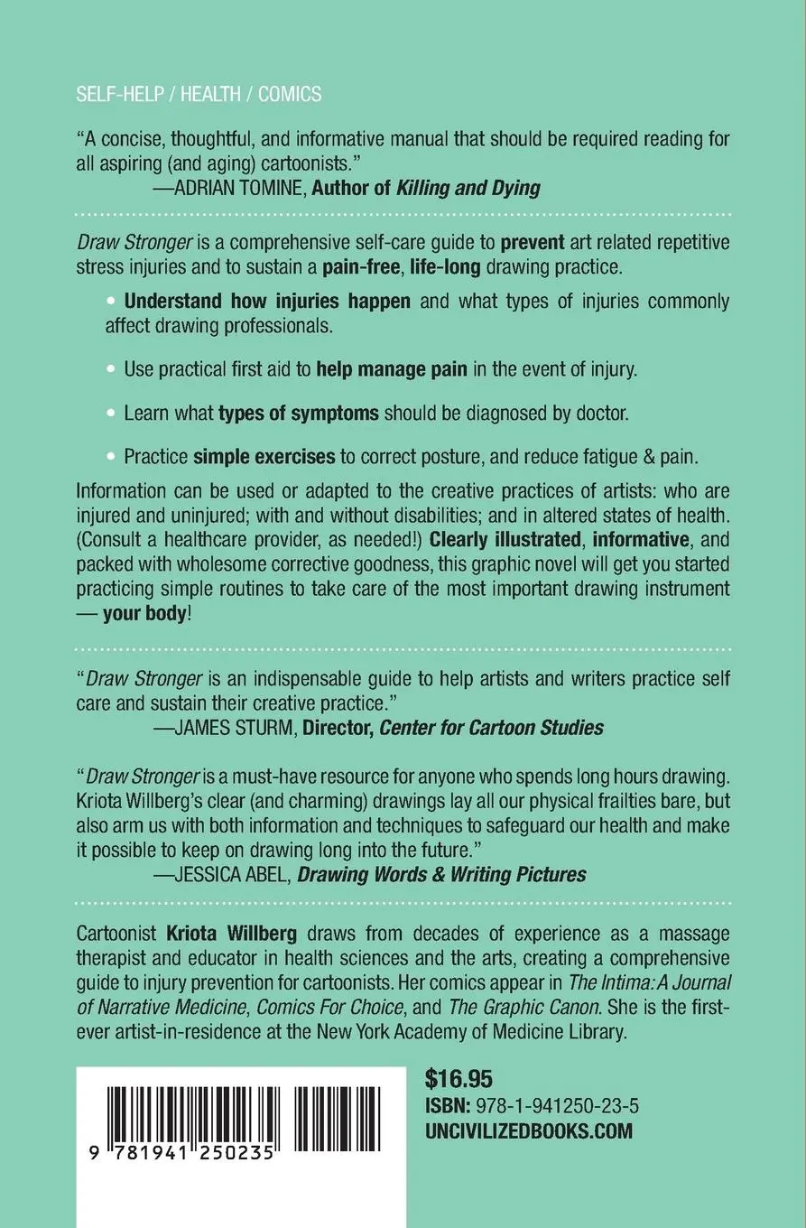Rückseite: 9781941250235 | Draw Stronger | Self-Care for Cartoonists and Other Visual Artists