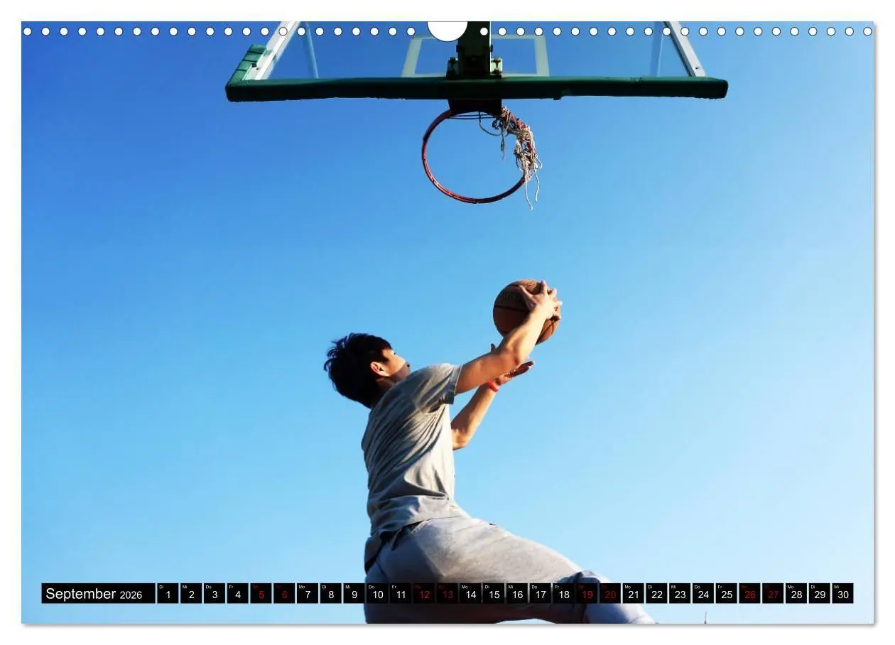 Bild: 9783457940235 | Basketball Action (Wandkalender 2026 DIN A3 quer), CALVENDO...