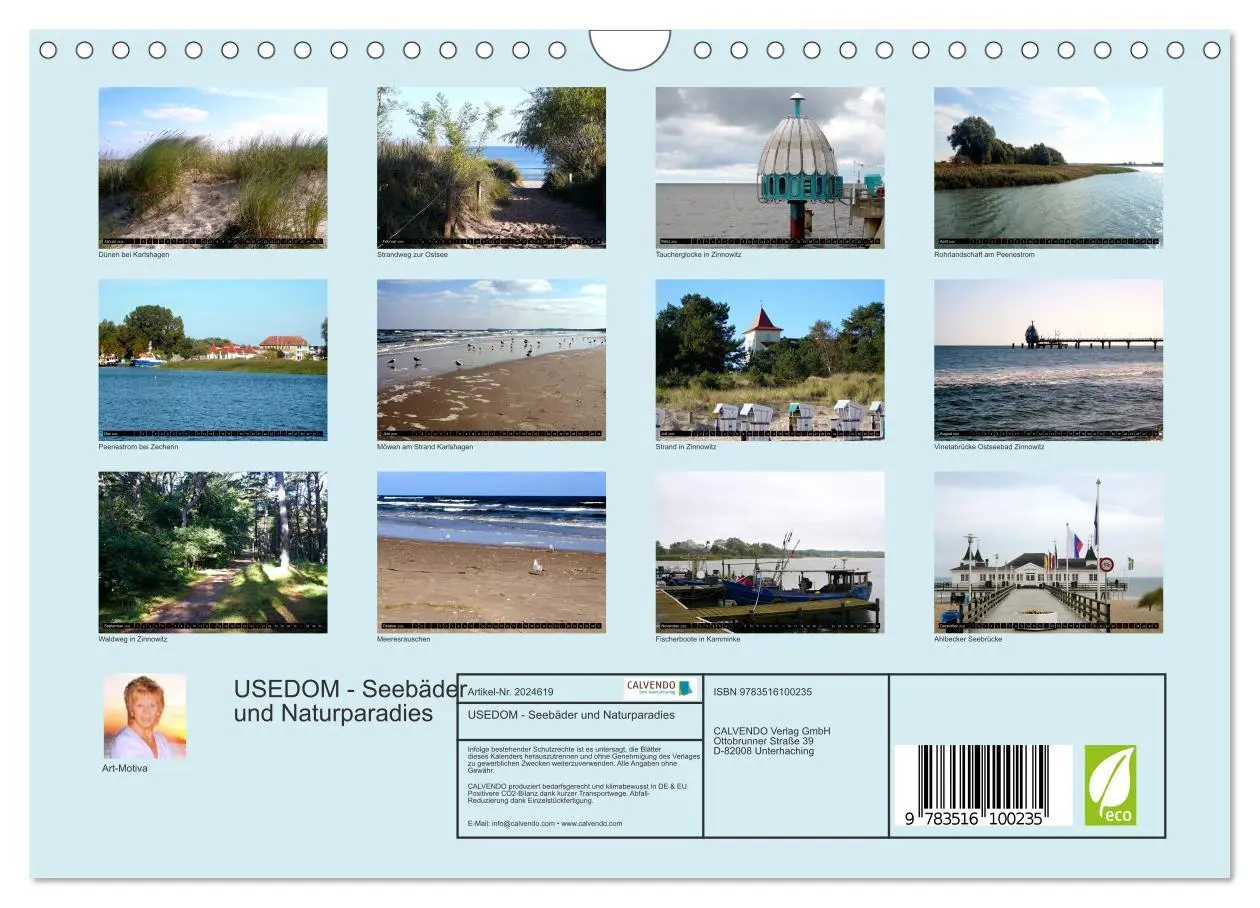 Bild: 9783516100235 | USEDOM - Seebäder und Naturparadies (Wandkalender 2026 DIN A4...