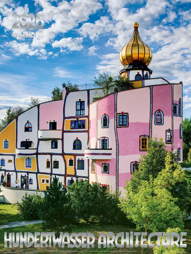 Cover: 9783910430235 | Großer Hundertwasser Architektur Kalender 2026 | Wörner Verlag GmbH