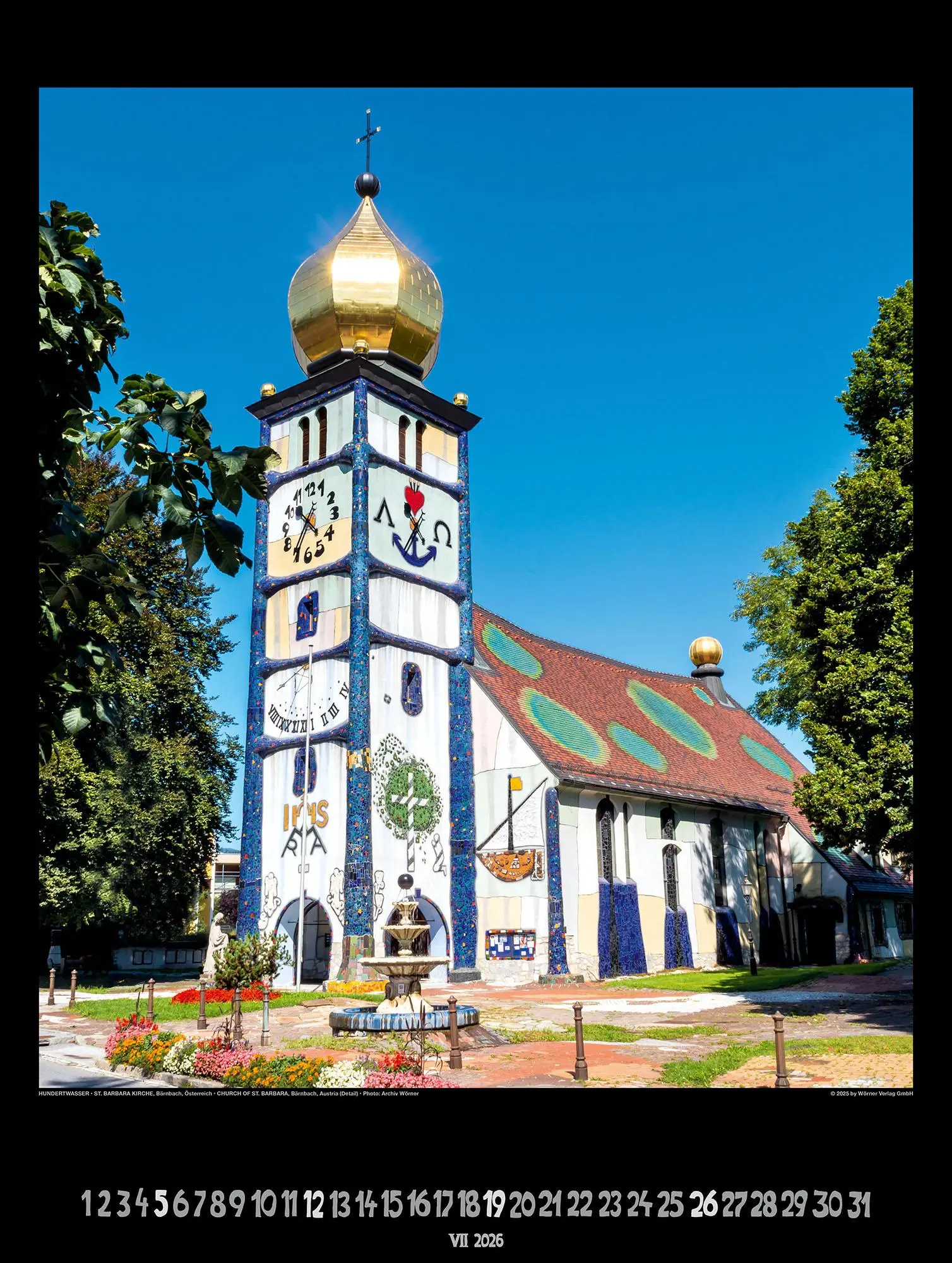 Bild: 9783910430235 | Großer Hundertwasser Architektur Kalender 2026 | Wörner Verlag GmbH
