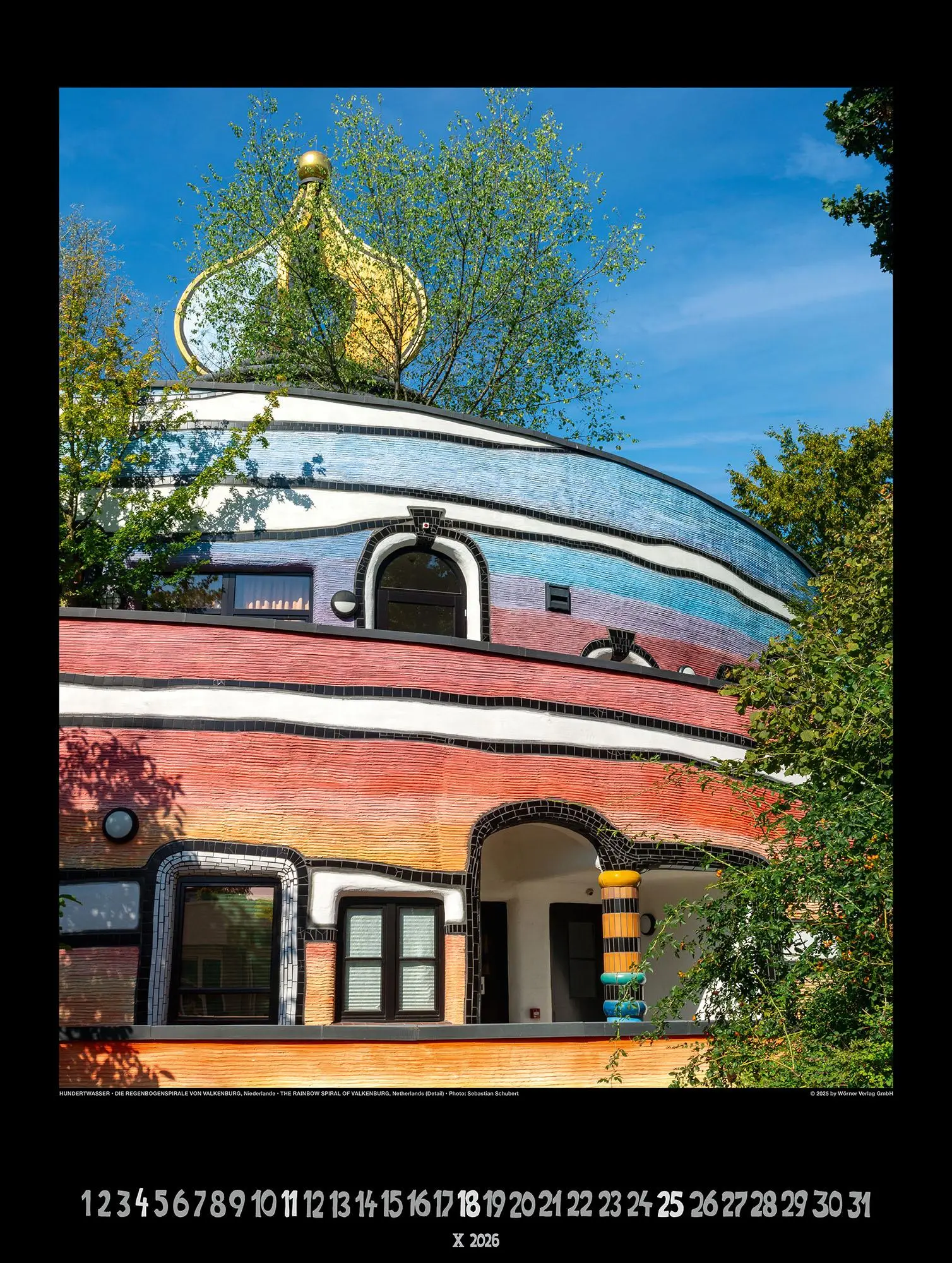 Bild: 9783910430235 | Großer Hundertwasser Architektur Kalender 2026 | Wörner Verlag GmbH