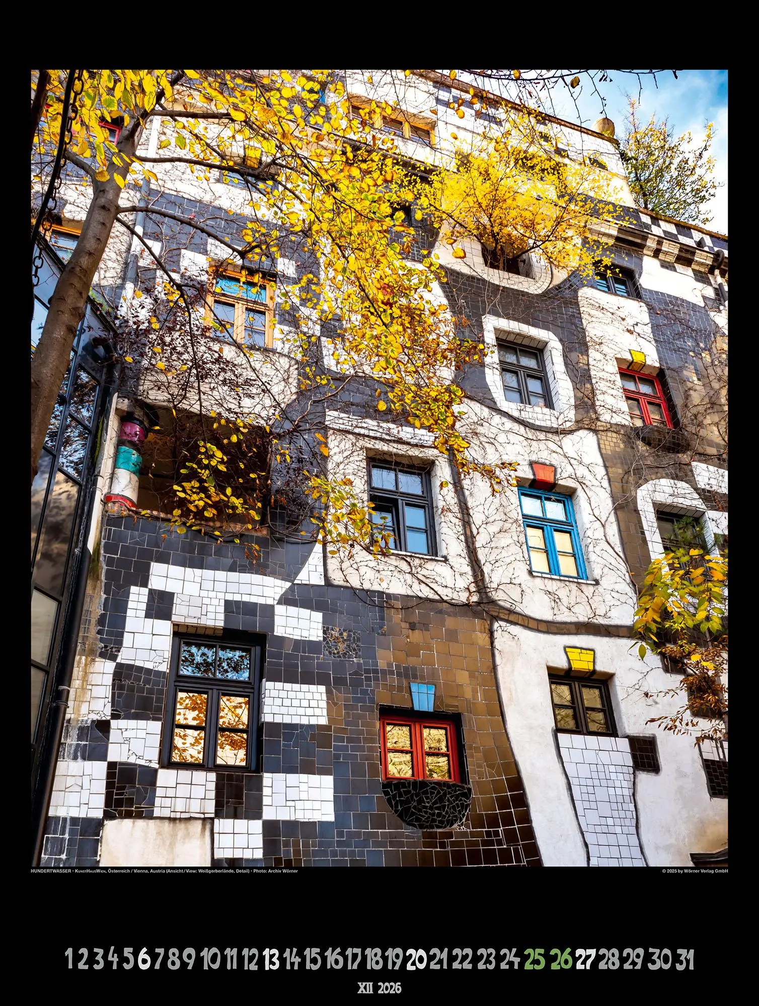 Bild: 9783910430235 | Großer Hundertwasser Architektur Kalender 2026 | Wörner Verlag GmbH