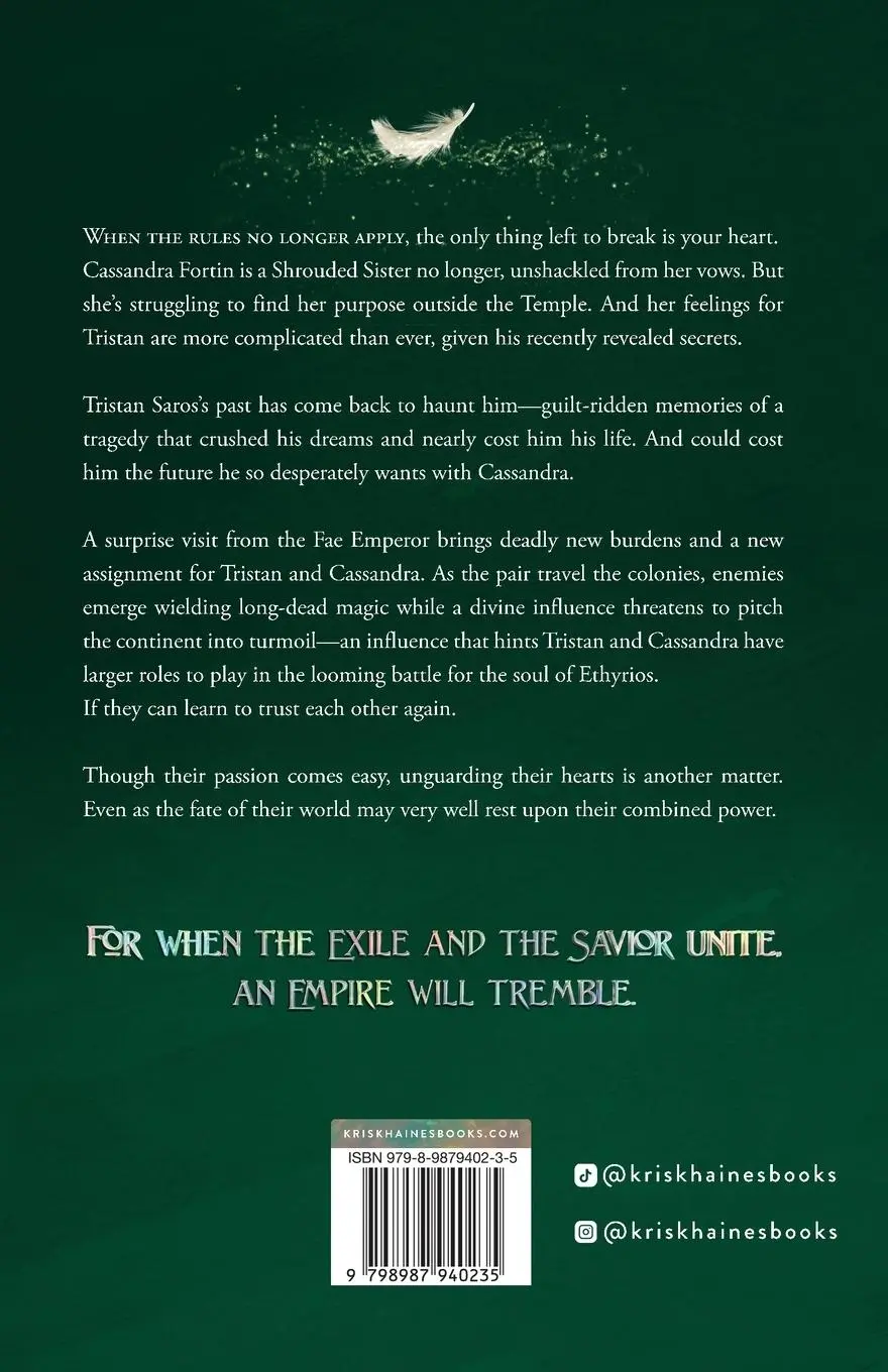 Rückseite: 9798987940235 | The Exile and the Savior | Kris K. Haines | Taschenbuch | Englisch