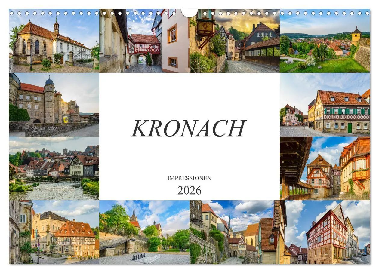 Cover: 9783457790335 | Kronach Impressionen (Wandkalender 2026 DIN A3 quer), CALVENDO...