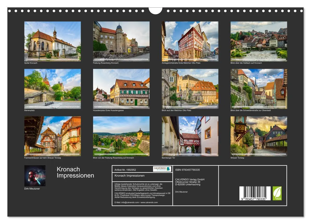 Bild: 9783457790335 | Kronach Impressionen (Wandkalender 2026 DIN A3 quer), CALVENDO...