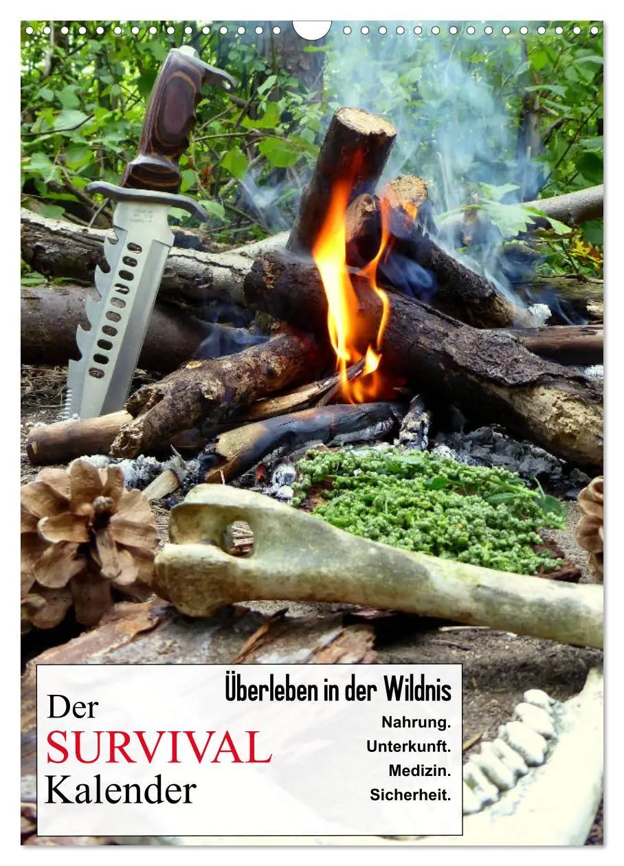 Cover: 9783516400335 | Der Survival-Kalender (Wandkalender 2026 DIN A3 hoch), CALVENDO...