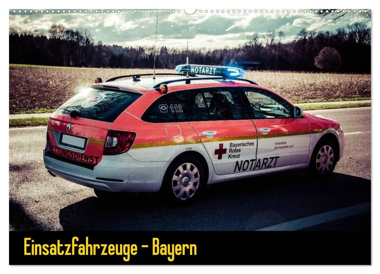 Cover: 9783594170335 | Einsatzfahrzeuge - Bayern (Wandkalender 2027 DIN A2 quer), CALVENDO...